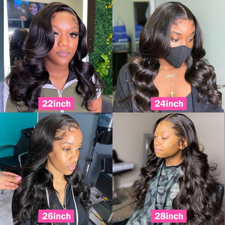 Deep Body Wave Human Hair Lace Front Wigs - Sullys Beauty 