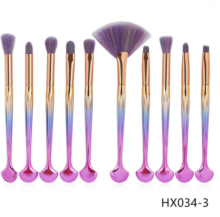 Shell Makeup Brush Set - Sullys Beauty 