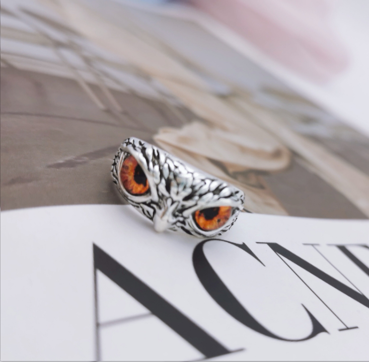 Sterling Silver Eagle Head Owl  Rings - Sullys Beauty 